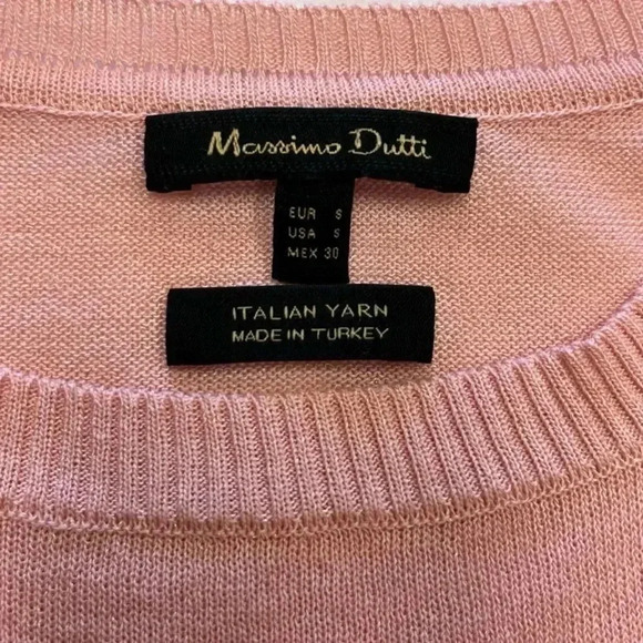 Mossimo Dutti Cold Shoulder  Pale Pink Sweater Size Small - Picture 9 of 11